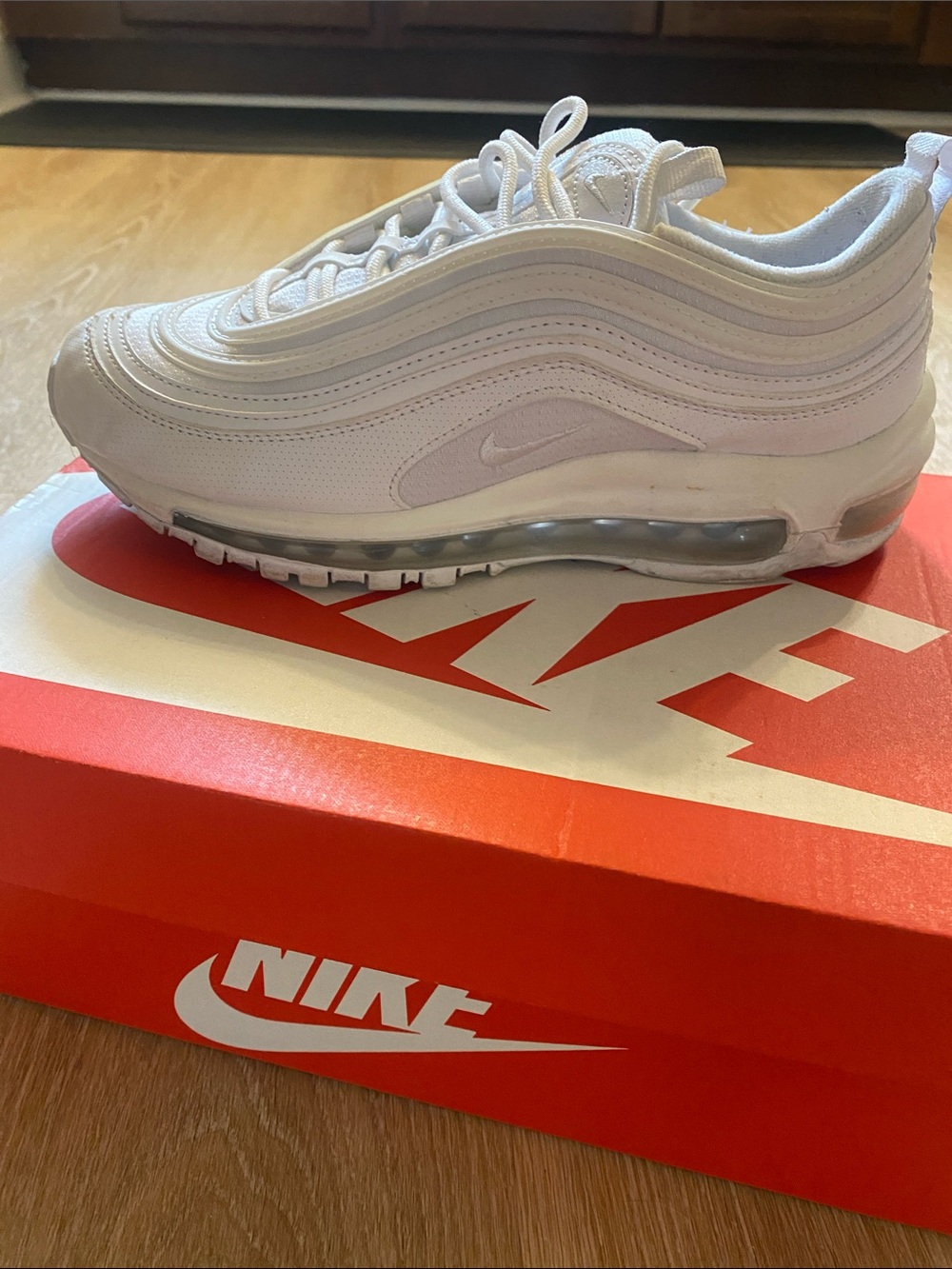 Nike White Air Max 97 Low-Top Sneakers